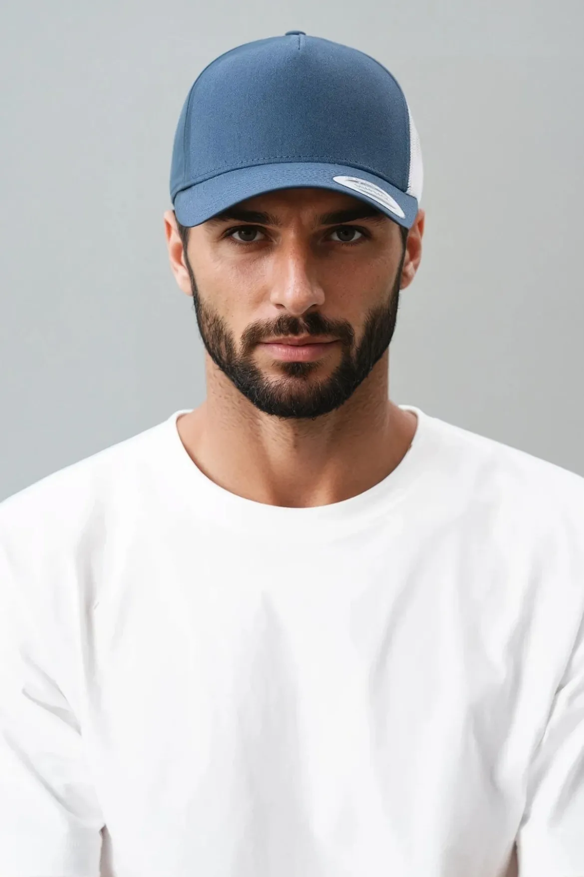 Retro Trucker Colored Front - navy