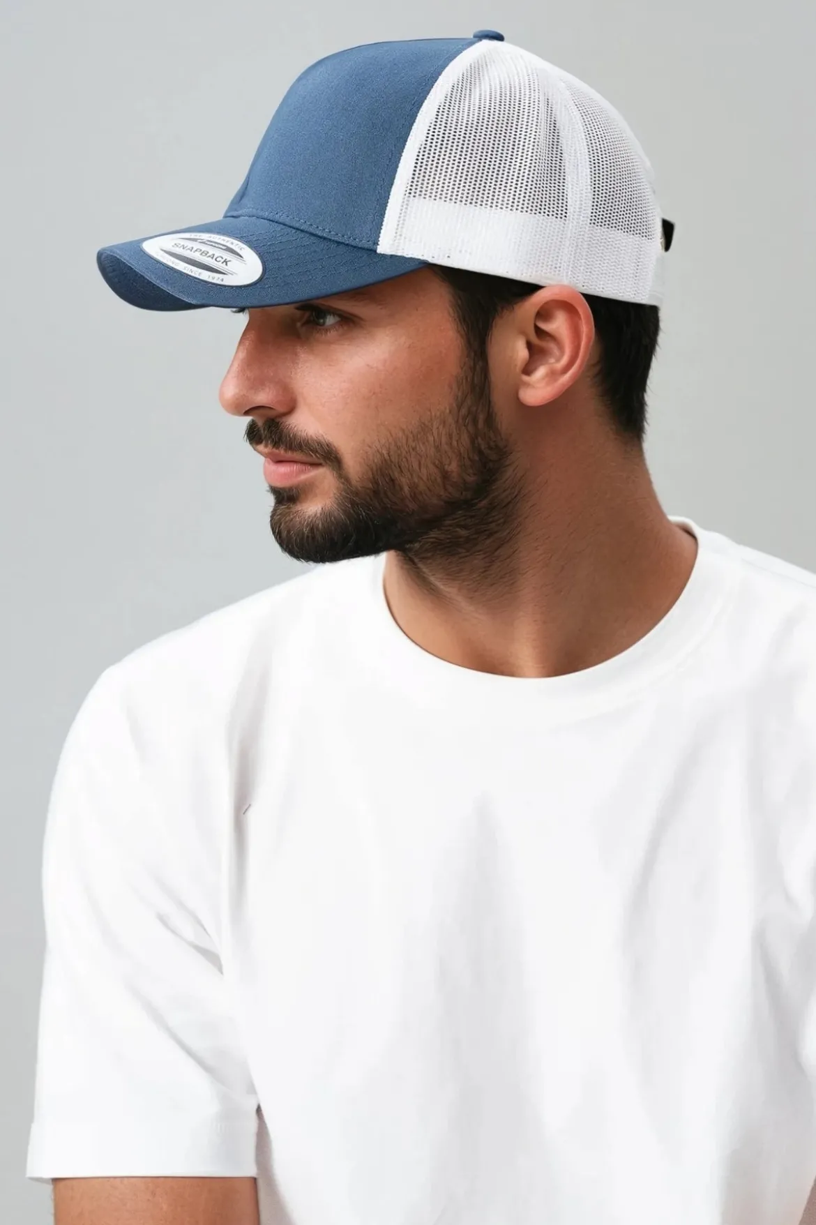 Retro Trucker Colored Front - navy