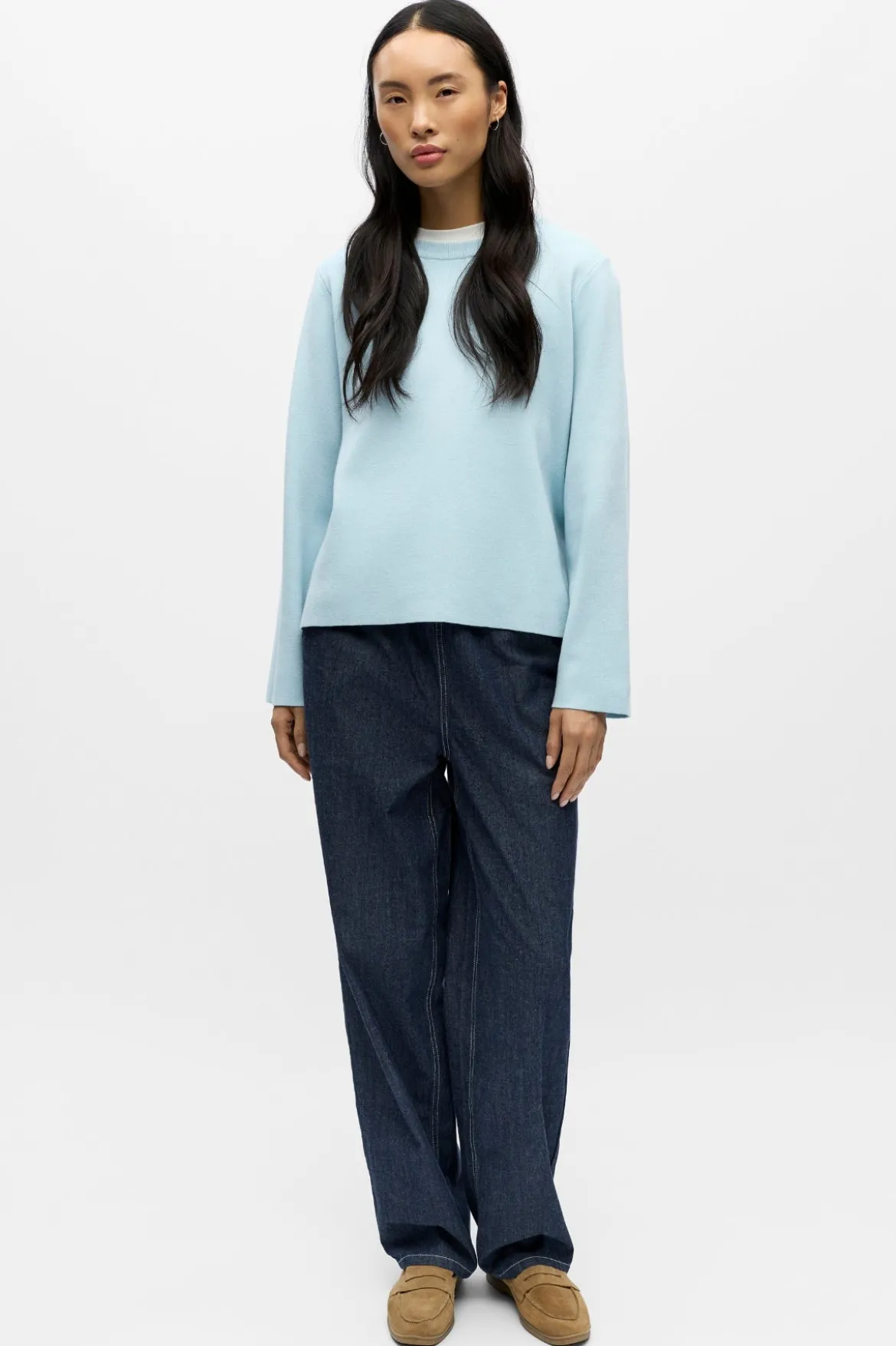 Reynard O-Neck Pullover - Vinterhimmel