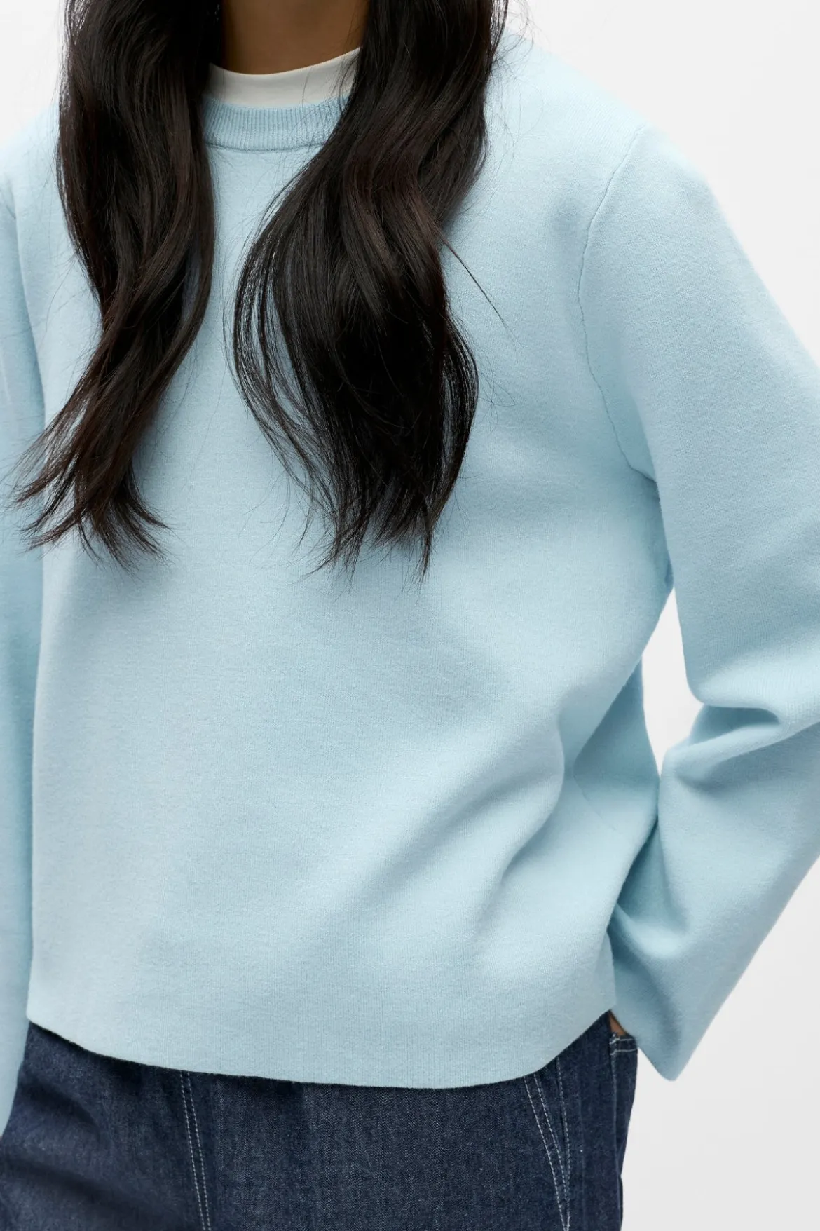 Reynard O-Neck Pullover - Vinterhimmel