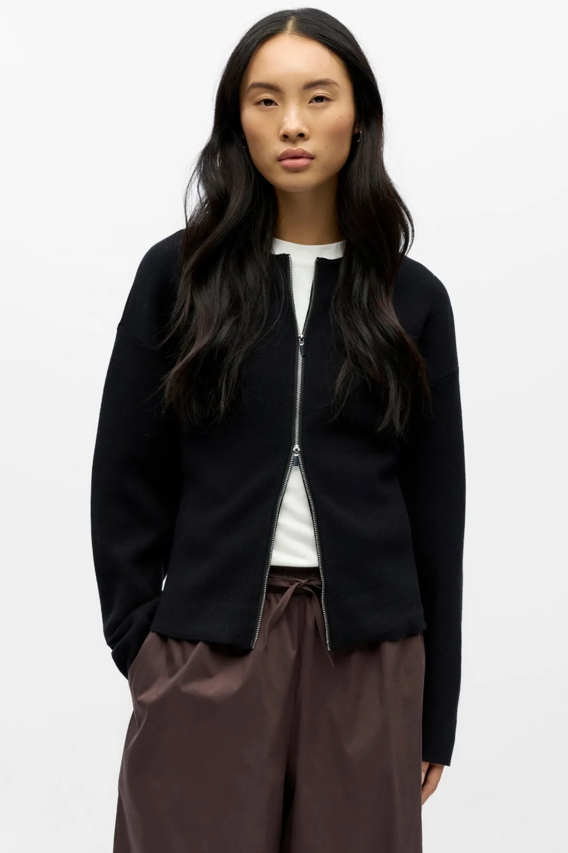 Reynard Strik Cardigan - Sort