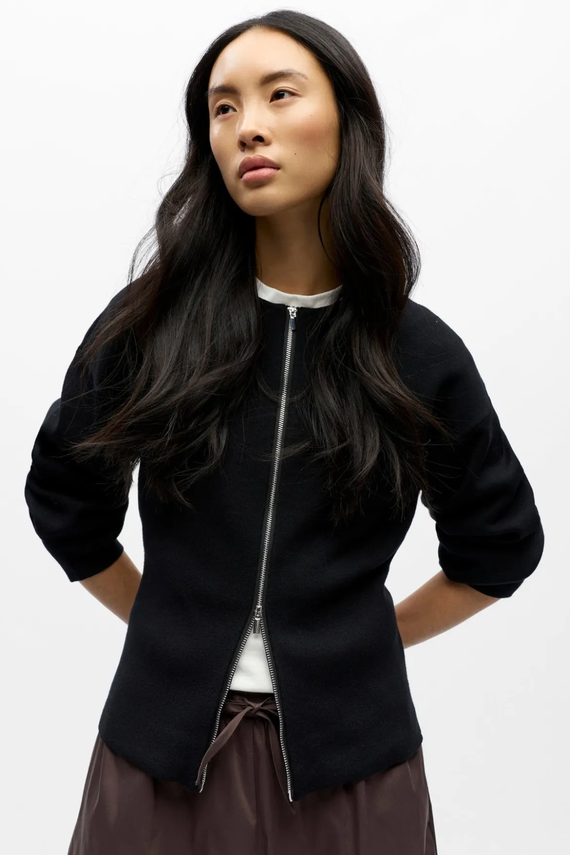 Reynard Strik Cardigan - Sort