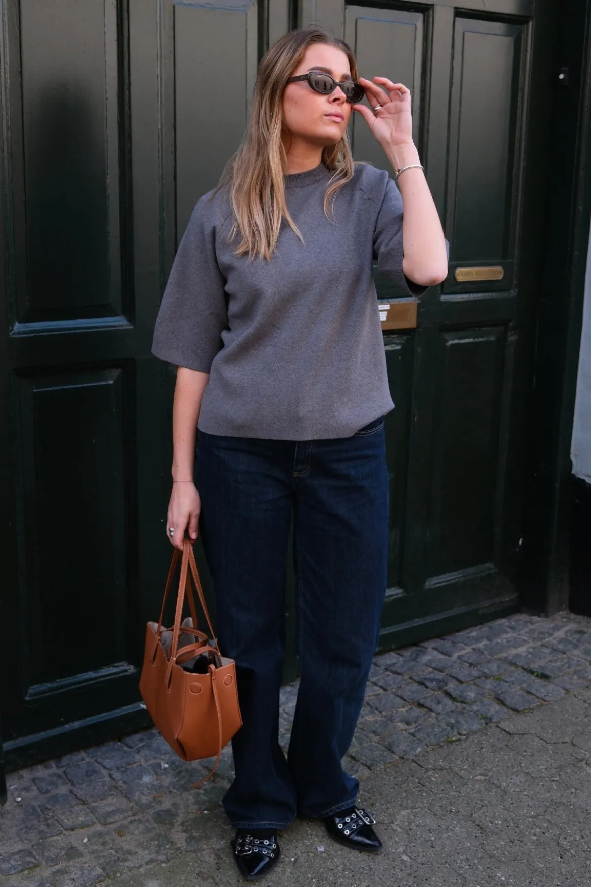 Reynard 2/4 Strik Pullover - Medium Grå Melange