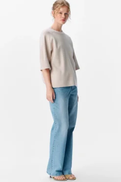 Reynard 2/4 Strik Pullover - Sølvgrå