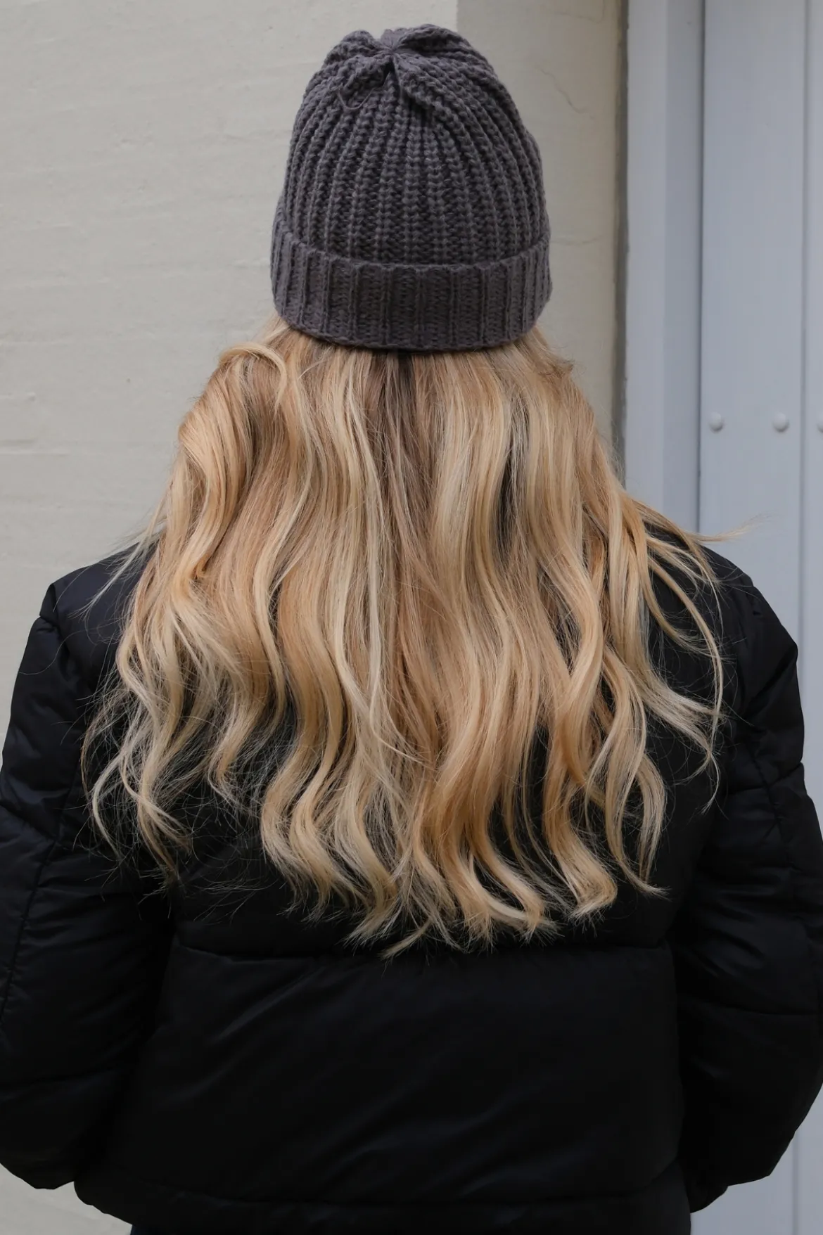 Ribbed Beanie - Mørkegrå
