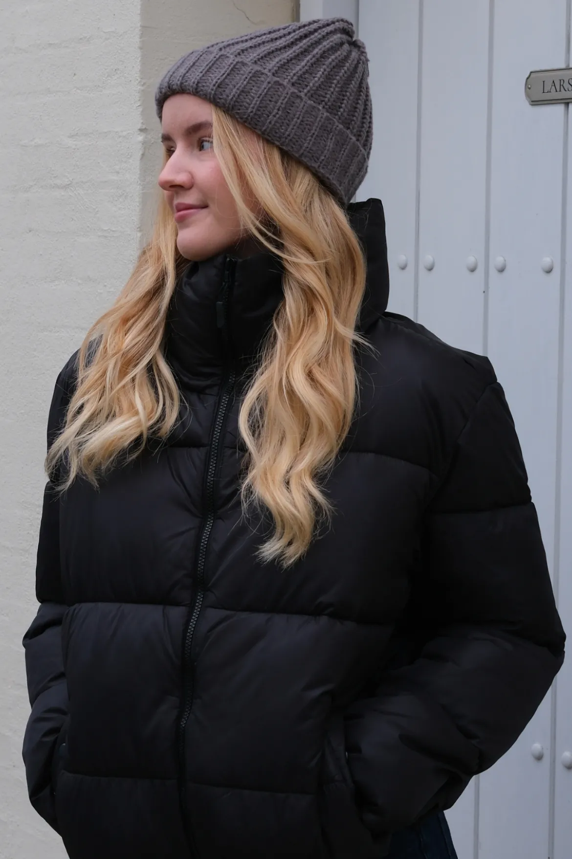 Ribbed Beanie - Mørkegrå