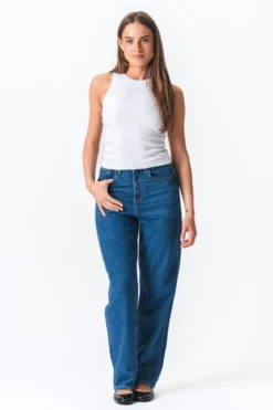 Ribbed Top - Hvid