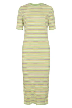 Roberta Dress - Mint Stripe