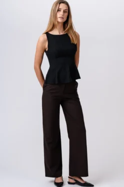 Rosalie Wide Pants - Brun