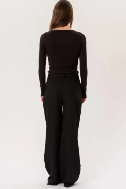 Rosalie Wide Pants - Sort