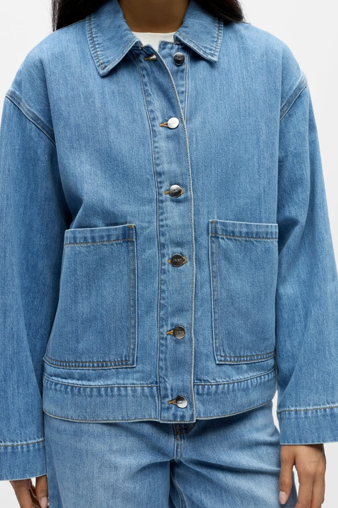 Rosie Overshirt - Light Blue Denim