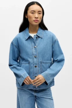 Rosie Overshirt - Light Blue Denim
