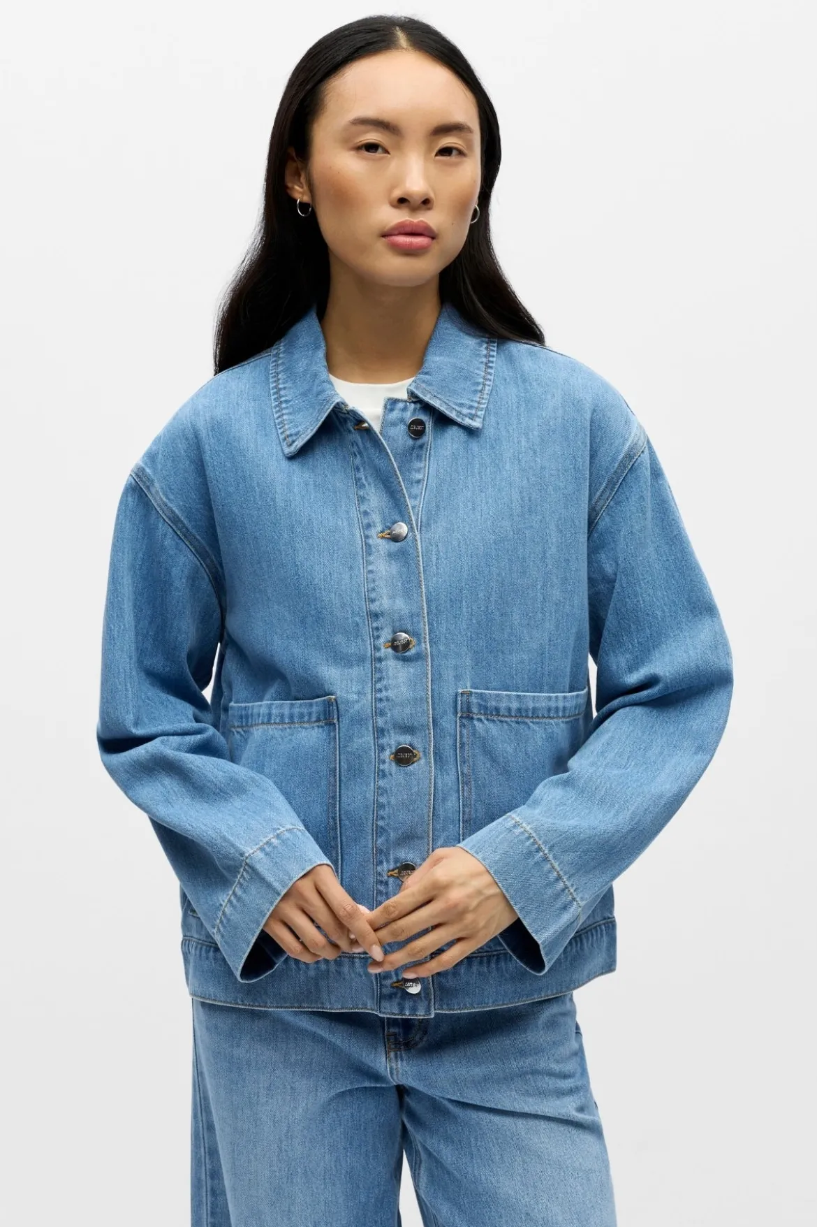 Rosie Overshirt - Light Blue Denim