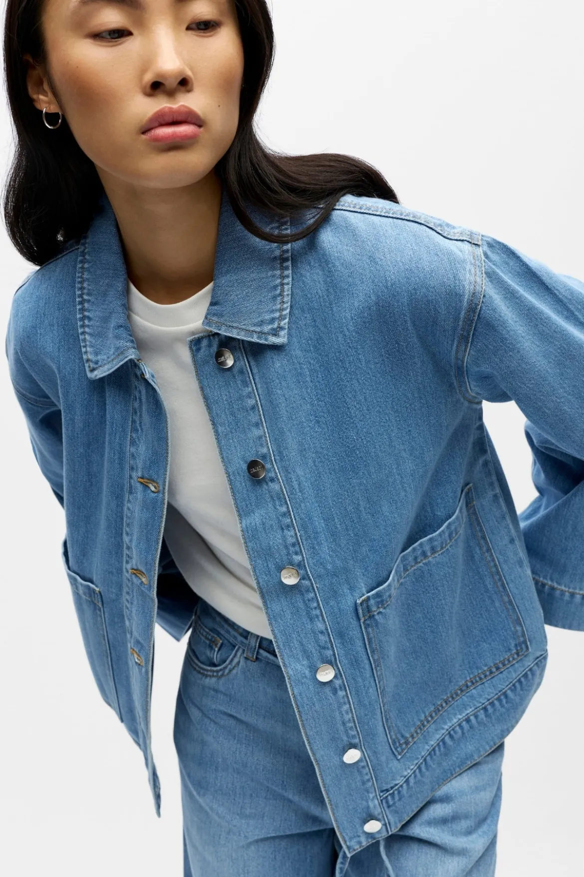 Rosie Overshirt - Light Blue Denim