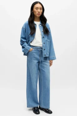 Rosie Wide Jeans - Light Blue Denim