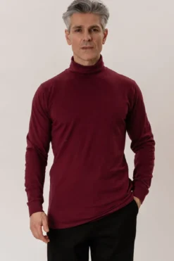 Rullekrave trøje - Bordeaux Rød
