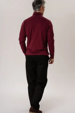 Rullekrave trøje - Bordeaux Rød