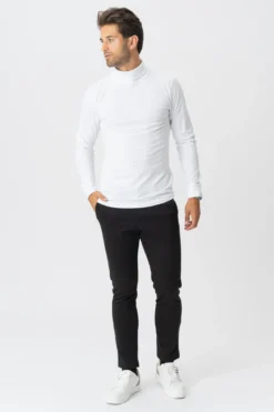 Rullekrave trøje - Hvid