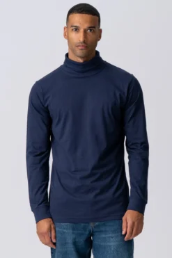Rullekrave trøje - Navy