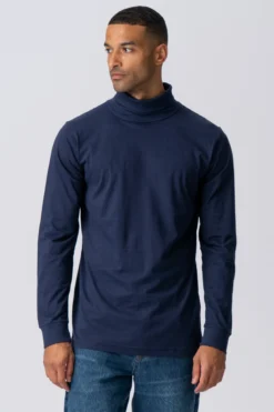 Rullekrave trøje - Navy