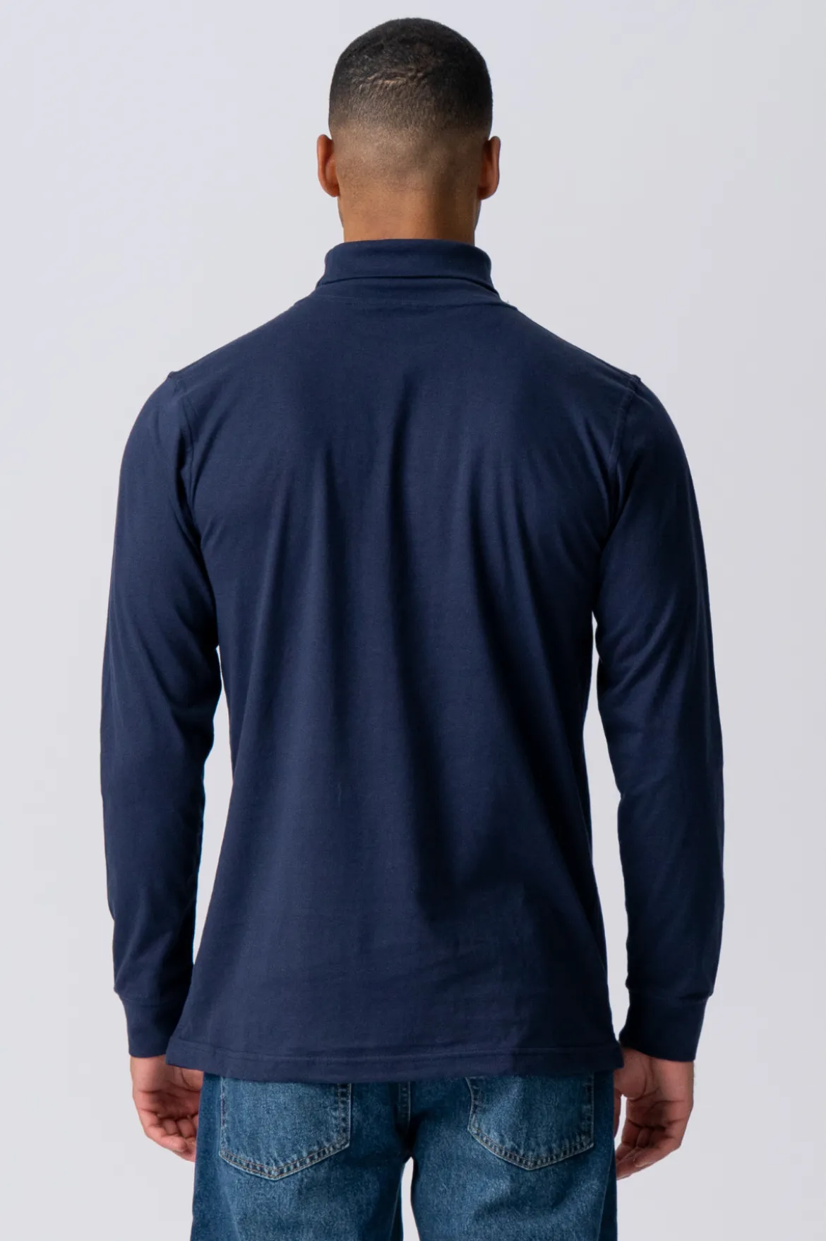 Rullekrave trøje - Navy