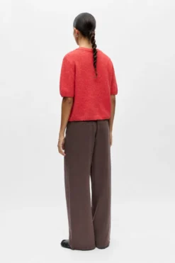 Saggia V-Neck Knit Cardigan - Poinsettia Melange
