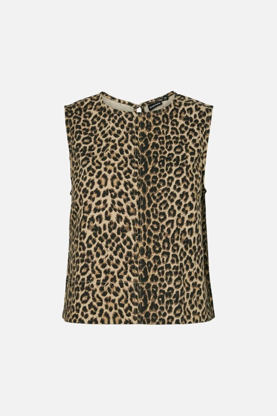 Salume Denim Top - White Pepper Leo
