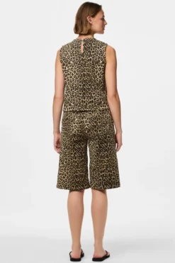 Salume Denim Top - White Pepper Leo