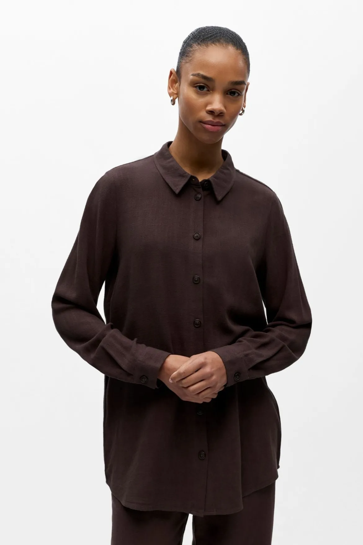 Sanne Skjorte - Seal Brown