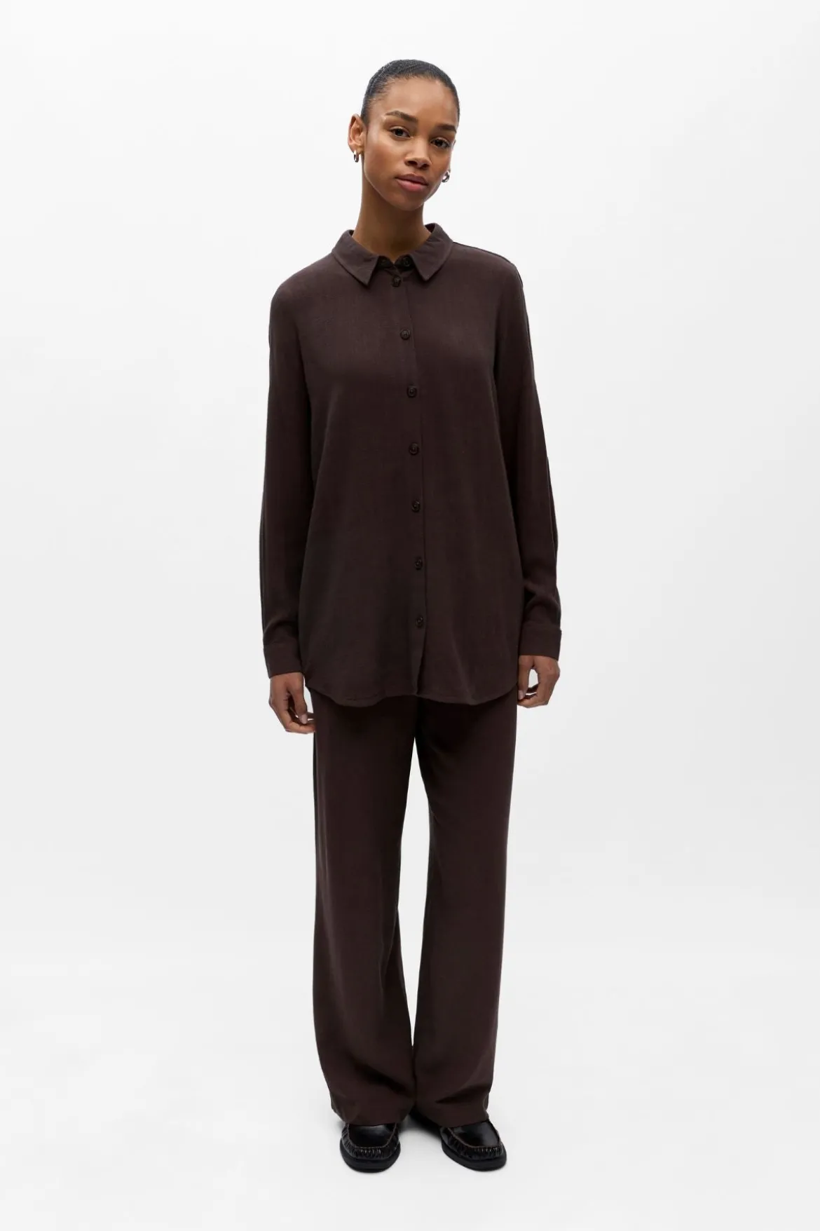 Sanne Skjorte - Seal Brown
