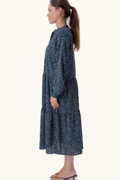 Sara langærmet kjole - Grøn