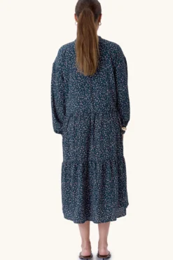 Sara langærmet kjole - Grøn