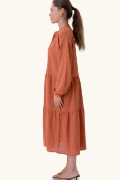 Sara langærmet kjole - Rosa