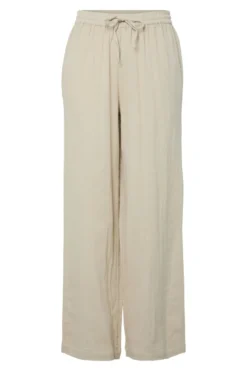 Sastina High-Waisted Wide Pants - Silver Lining
