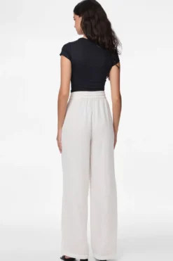 Sastina Højtaljede Wide Pants - Cloud Dancer