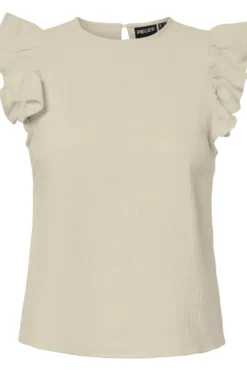 Sastina O-Neck Top - Silver Lining