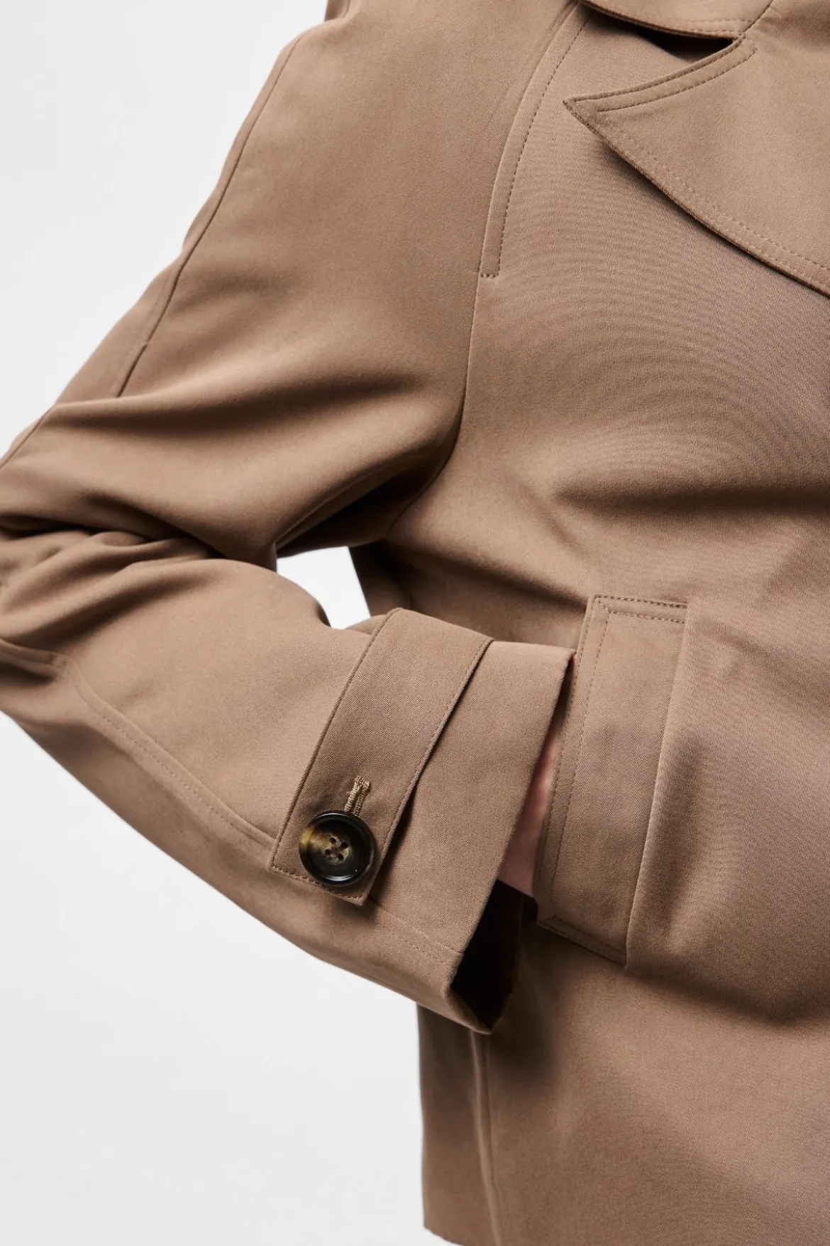 Scarlett Short Trenchcoat - Brun