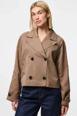 Scarlett Short Trenchcoat - Brun