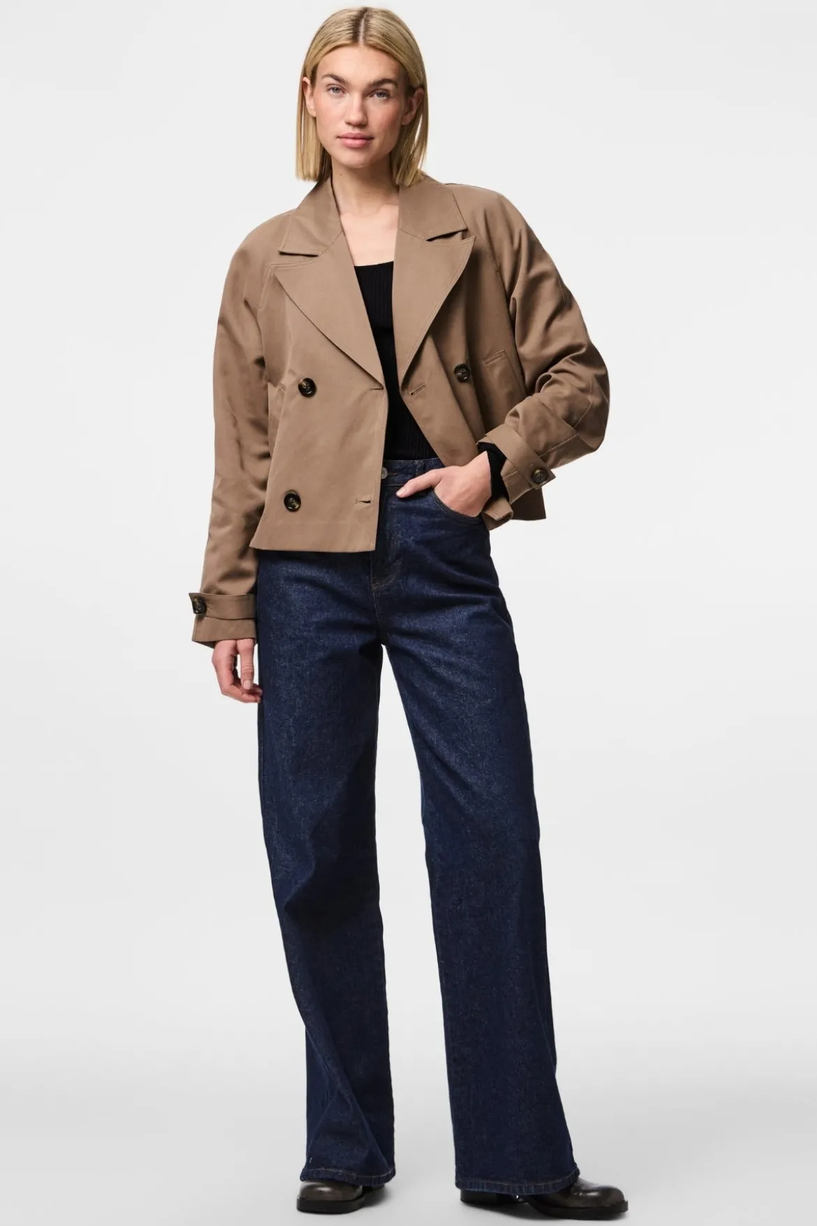 Scarlett Short Trenchcoat - Brun