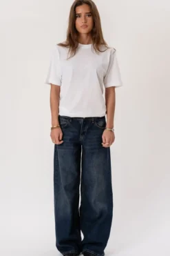 Serena Baggy Jeans - Mørkeblå