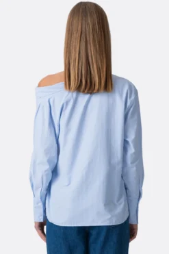 Serena Oversized Skjorte - Lyseblå