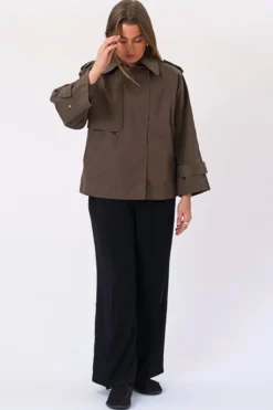 Short Trenchcoat - Brun