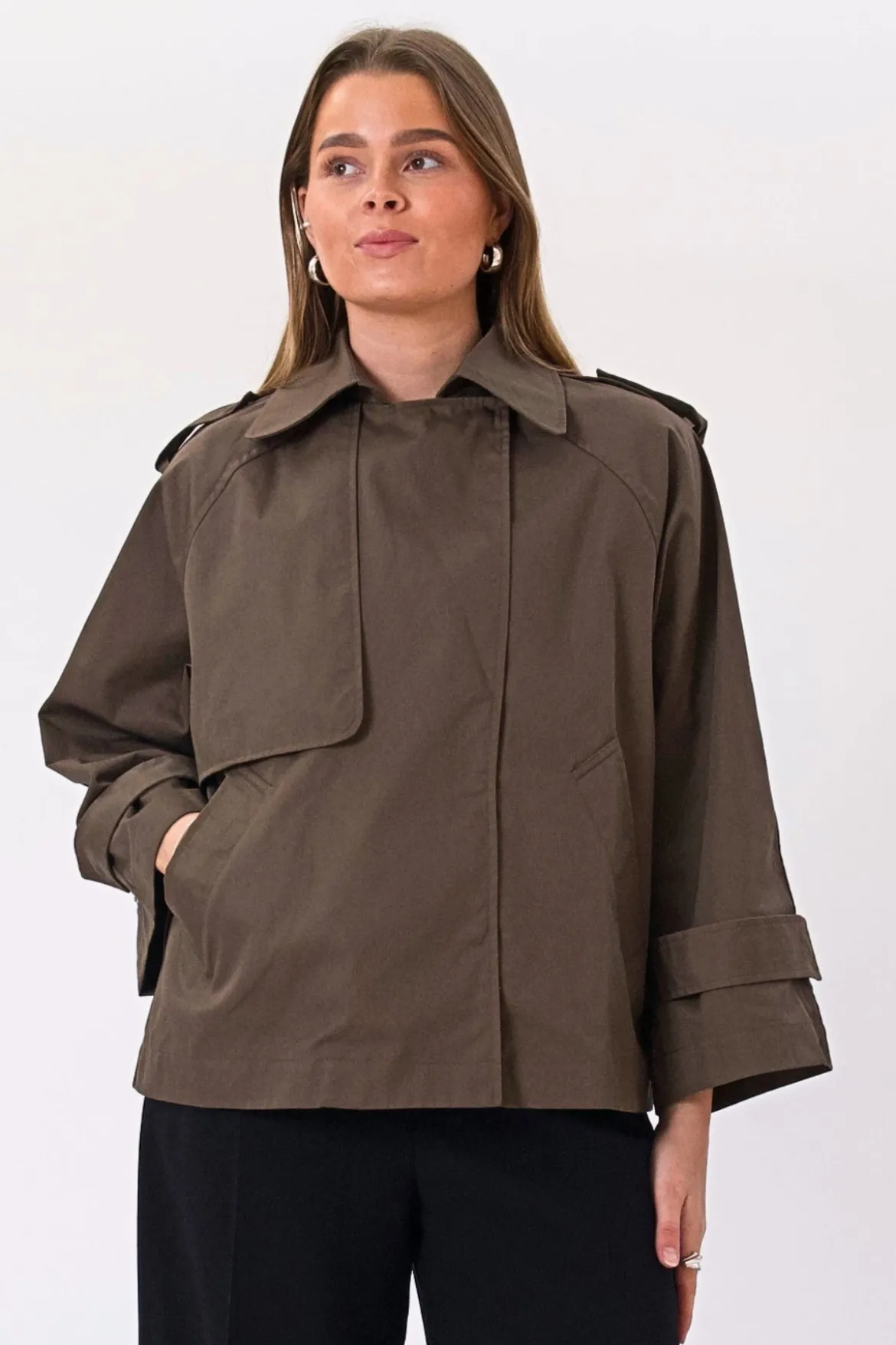 Short Trenchcoat - Brun