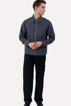 Short Zip Jacket - Grå