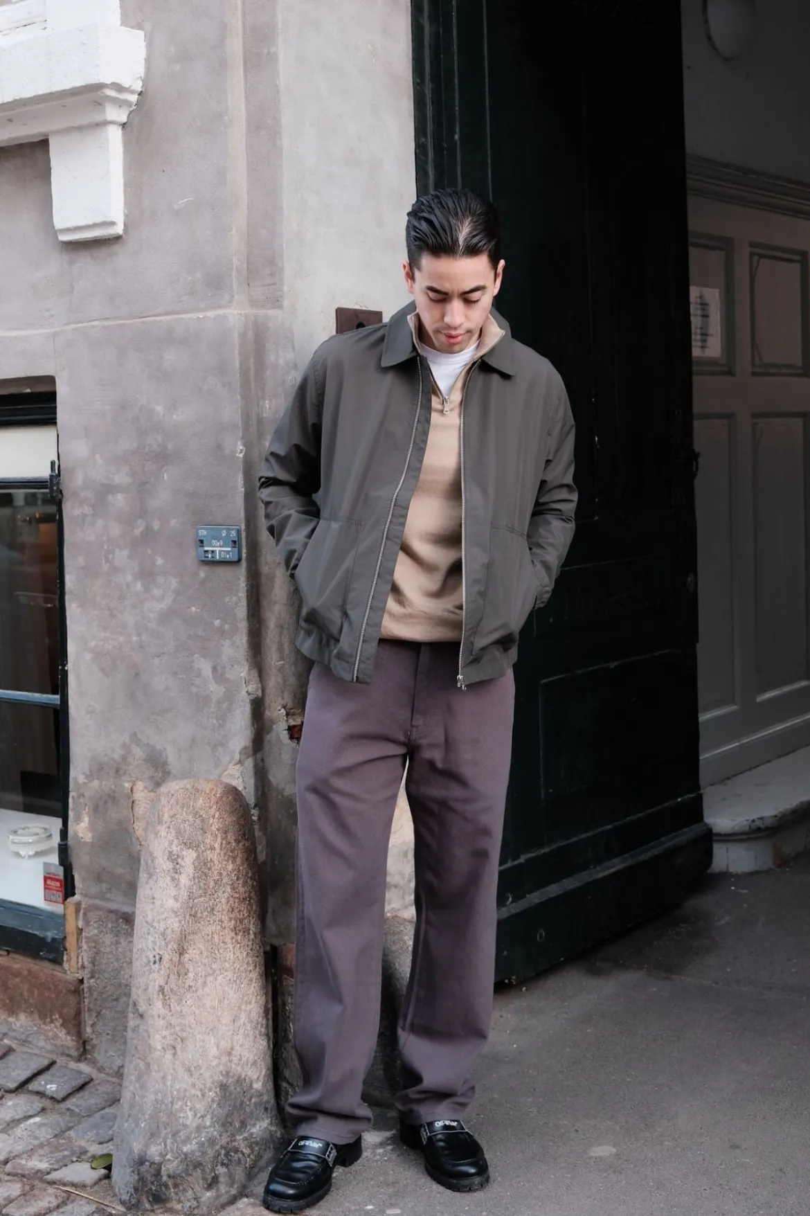 Short Zip Jacket - Mørkegrøn