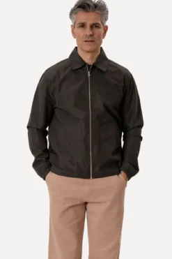 Short Zip Jacket - Mørkegrøn