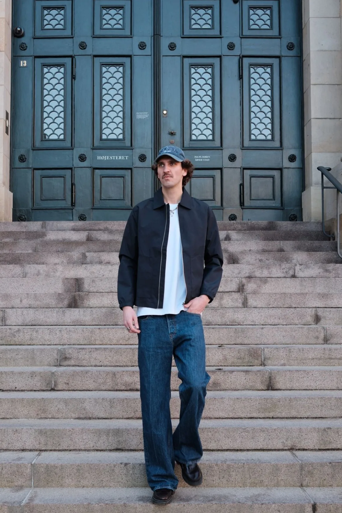 Short Zip Jacket - Navy