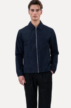Short Zip Jacket - Navy
