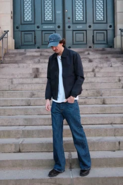 Short Zip Jacket - Navy