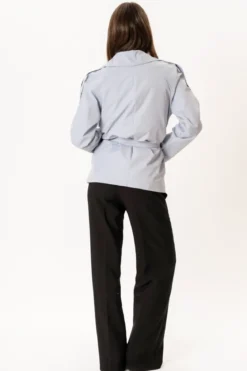 Sia Short Trenchcoat - Sky Blue